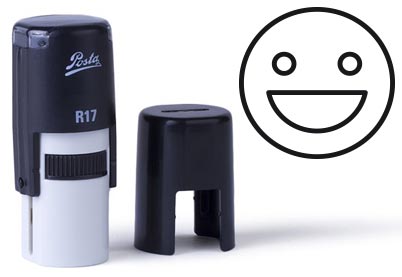 Whatsapp smileystempel 022<br>Vrolijk gezicht