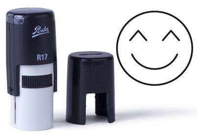 Whatsapp smileystempel 030<br>Blij gezicht
