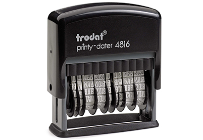 TRODAT 4816 Dubbele Datumstempel zelfinktend 4 mm