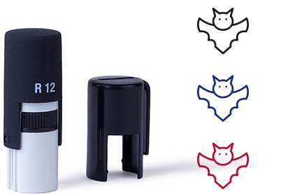 Vind-ik-leuk-stempel Vleermuis Ø10 mm