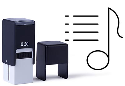 Discotheekstempel Q20, 19x19mm 39