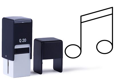 Discotheekstempel Q20, 19x19mm 52