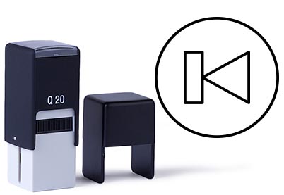 Discotheekstempel Q20, 19x19mm 82