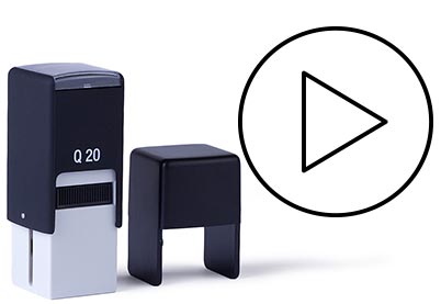 Discotheekstempel Q20, 19x19mm 83