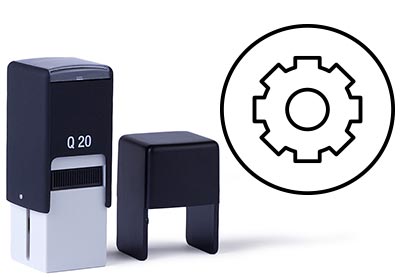 Discotheekstempel Q20, 19x19mm 86