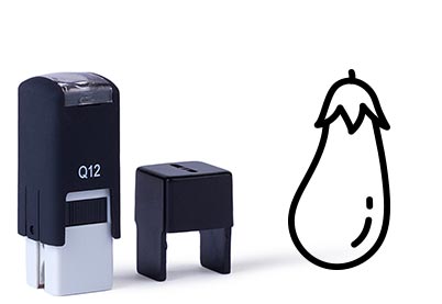 Spaarkaartstempel Q12, 11x11mm 27