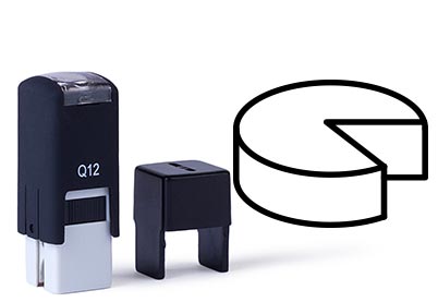 Spaarkaartstempel Q12, 11x11mm 32