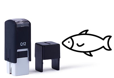 Spaarkaartstempel Q12, 11x11mm 53