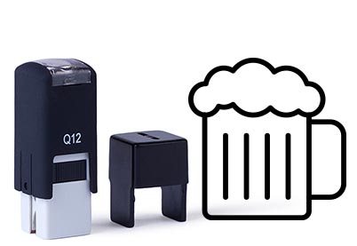 Spaarkaartstempel Q12, 11x11mm 65