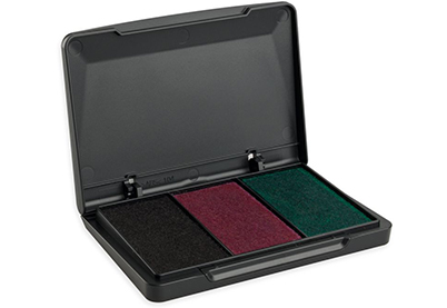 Stempelkussen Trodat  9051 – 3-kleurig- Zwart/Roze/Groen