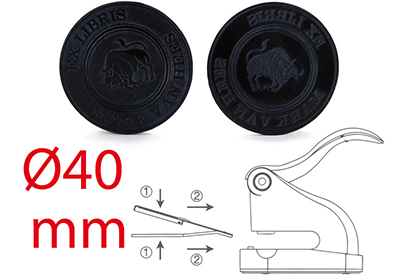 Zelfklevende blinddrukplaatjes Ø 40 mm rond