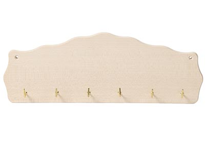 Sleutelbord 31,5 x 11,5 cm berkenhout