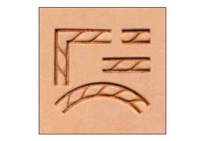 Leerstempels Touw set 4 stuks, Tandy Leather