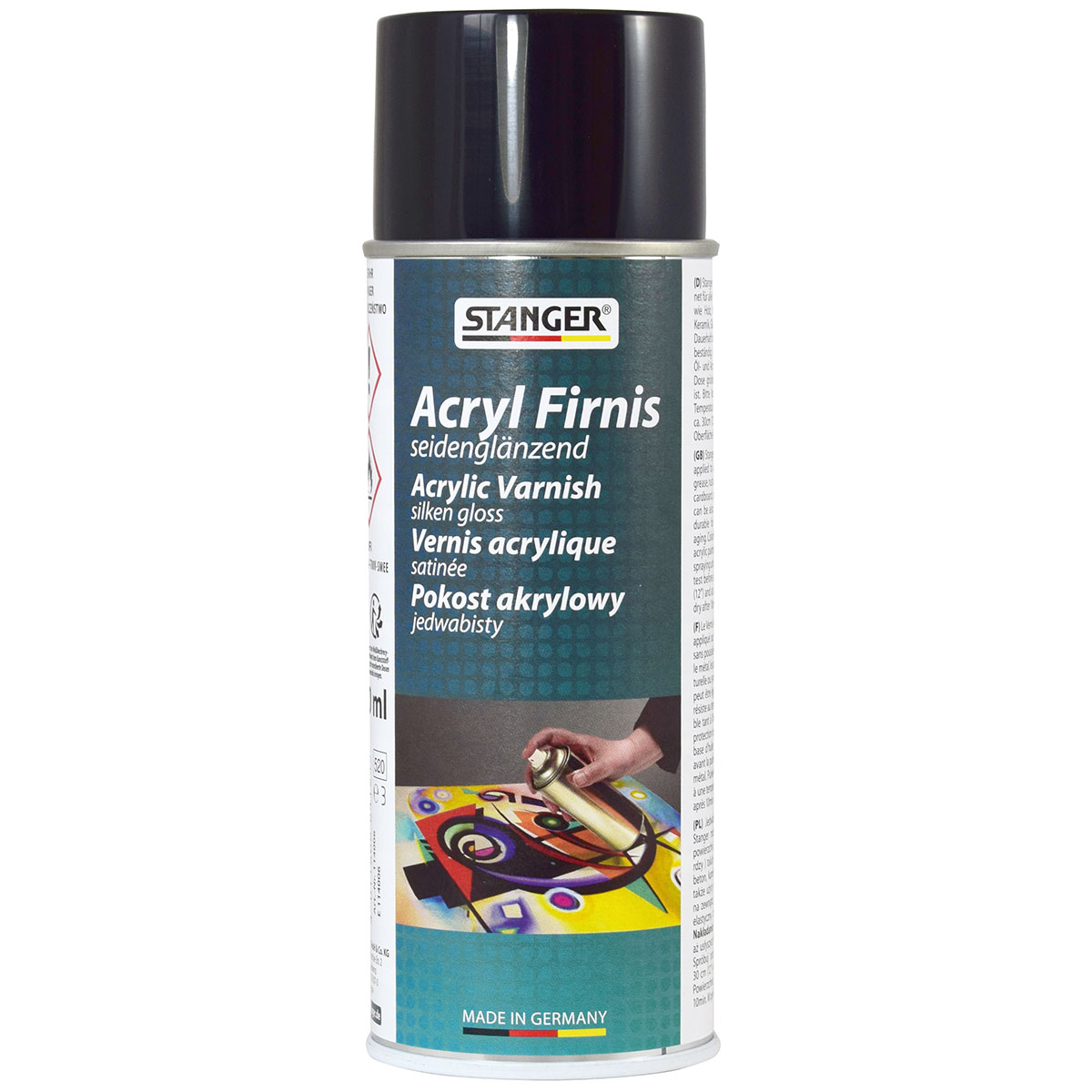 Spuitbus Verfspray Zwart 500 ml | Stanger Best Mark