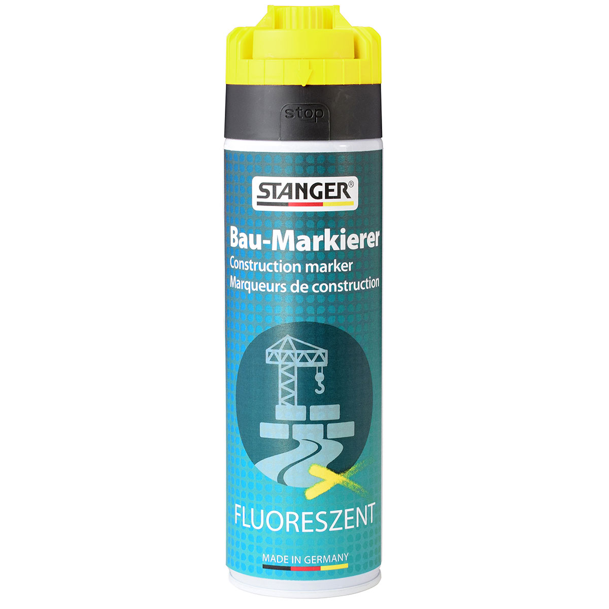 Spuitbus Verfspray Neon Geel 500 ml | Stanger Best Mark