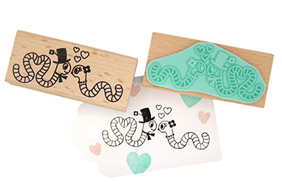 Wormen stempel | Miss Honeybird
