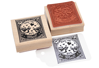 You've got Mail vierkant stempel | Miss Honeybird