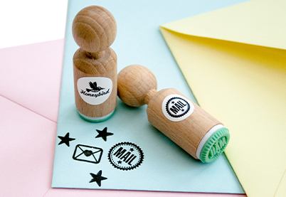 Mail stempel | Miss Honeybird Mini