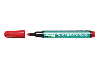M235 Permanent Marker Rood 1-3 mm, 10 stuks | Stanger