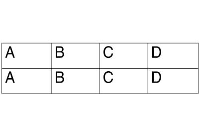 2x A, B, C, D stempel zelfinktend