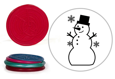 Zelfklevende lakzegel: Sneeuwpop