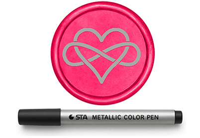 Lakzegel inlakstift Donker Zilver