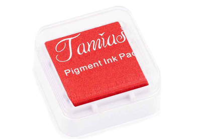 Stempelkussen | Oranje | Pigmentinkt | 28x28mm