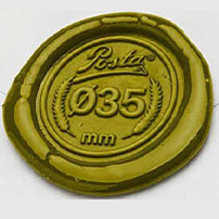 Lakzegels eigen ontwerp 35 mm