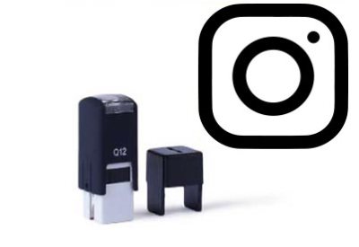 Instagram Stempel Posta Q12 12x12mm