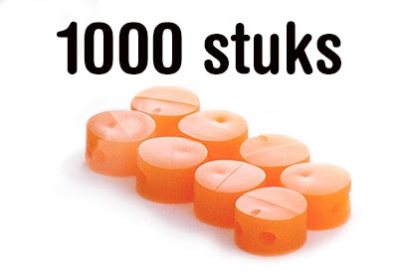 Kunststof loodjes oranje Ø 9 mm | 1000 stuks