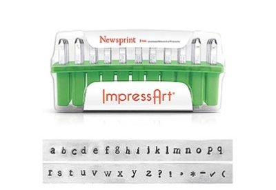 ImpressArt Slagletters Newsprint kleine letters 3 mm
