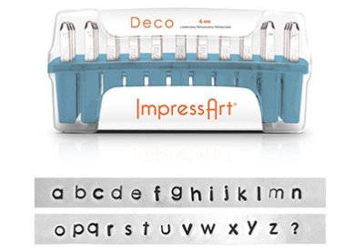 ImpressArt Slagletters Deco kleine letters 6 mm
