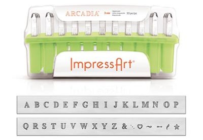 ImpressArt Slagletters Arcadia HOOFDLETTERS 3 mm