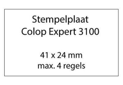Stempelplaat Colop Expert Line 3100 met tekst of ontwerp