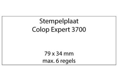 Stempelplaat Colop Expert Line 3700 met tekst of ontwerp