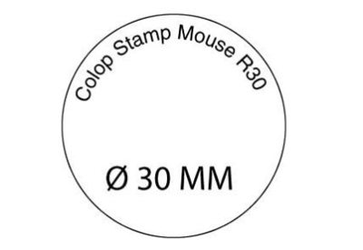 Stempelplaat Colop Pocket Stamp Mouse R30 met tekst of ontwerp