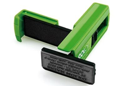 Colop Pocket Plus 30 Green Line zakstempel met tekst of ontwerp