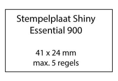 Stempelplaat Shiny Essential 900