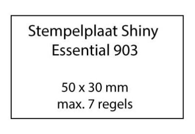 Stempelplaat Shiny Essential 903