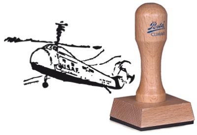 Stampij stempel #423 Luchtmacht helikopter (oud model)