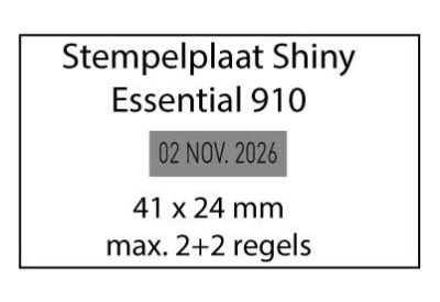 Stempelplaat Shiny Essential 910