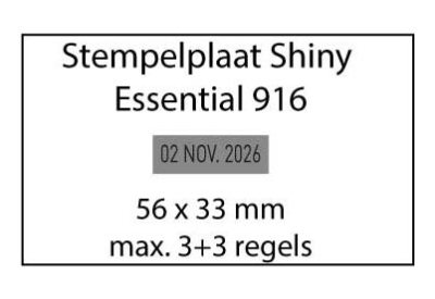 Stempelplaat Shiny Essential 916