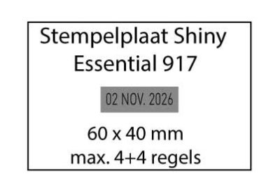 Stempelplaat Shiny Essential 917