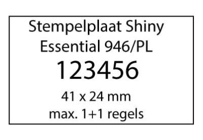 Stempelplaat Shiny Essential 946/PL