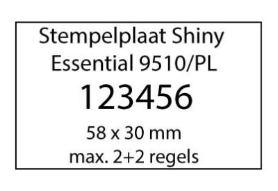 Stempelplaat Shiny Essential 9510/PL