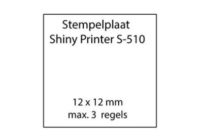 Stempelplaat Shiny Printer S-510