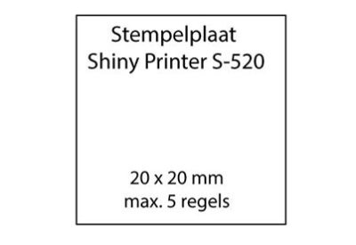 Stempelplaat Shiny Printer S-520