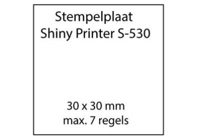 Stempelplaat Shiny Printer S-530