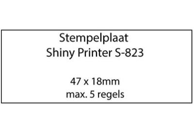 Stempelplaat Shiny Printer S-823