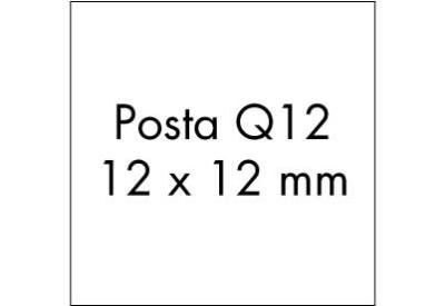 Stempelplaat Posta Q12 met tekst of ontwerp
